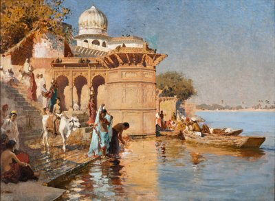 Ao longo dos Ghats, Mathura de Edwin Lord Weeks